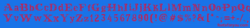 MoneyMoneyPlus Font – Red Fonts on Blue Background