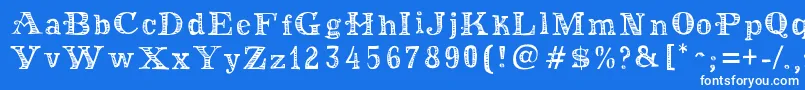 MoneyMoneyPlus Font – White Fonts on Blue Background