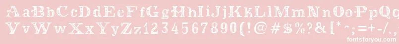 MoneyMoneyPlus Font – White Fonts on Pink Background