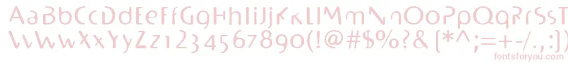 BioplasmLtRegular Font – Pink Fonts on White Background
