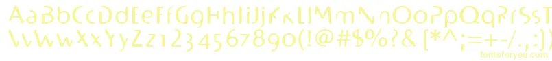 Шрифт BioplasmLtRegular – жёлтые шрифты