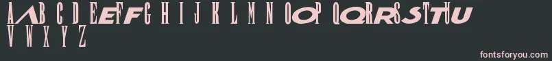 Finalf Font – Pink Fonts on Black Background