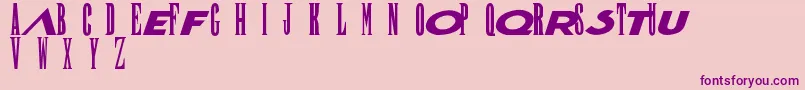Finalf Font – Purple Fonts on Pink Background