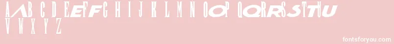 Finalf Font – White Fonts on Pink Background