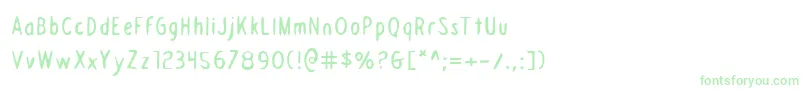 DraftingTable Font – Green Fonts on White Background