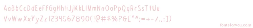 DraftingTable Font – Pink Fonts on White Background