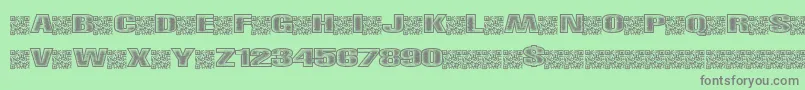 Righttrack Font – Gray Fonts on Green Background