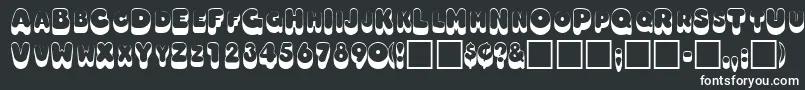 OodlesscapssskRegular Font – White Fonts on Black Background