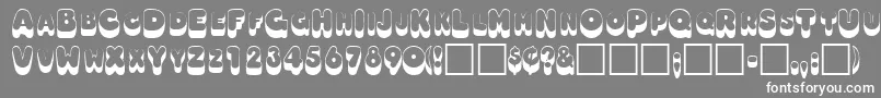 OodlesscapssskRegular Font – White Fonts on Gray Background