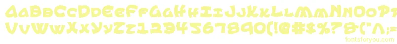 Шрифт EphesianCondbold – жёлтые шрифты