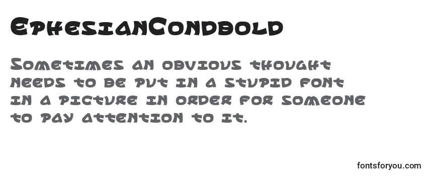 EphesianCondbold フォントのレビュー