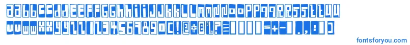 Шрифт BoxFontNegative – синие шрифты