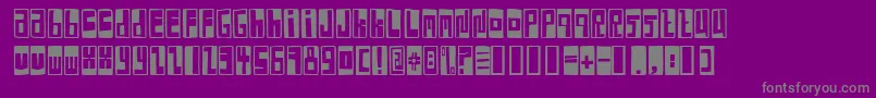 Police BoxFontNegative – polices grises sur fond violet