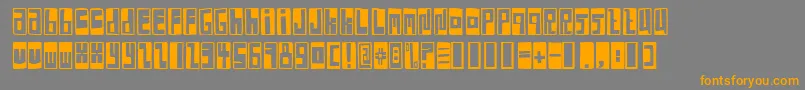 Police BoxFontNegative – polices orange sur fond gris