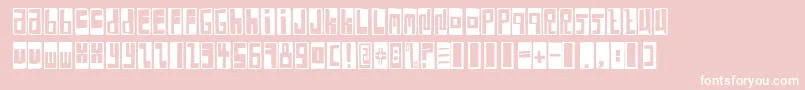BoxFontNegative Font – White Fonts on Pink Background