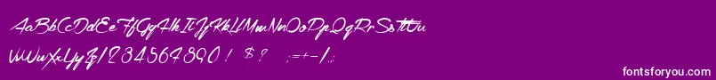 LaCompagnieDesOmbres Font – White Fonts on Purple Background