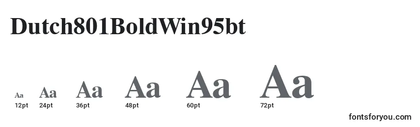 Dutch801BoldWin95bt Font Sizes