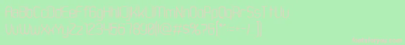 DusterThin Font – Pink Fonts on Green Background