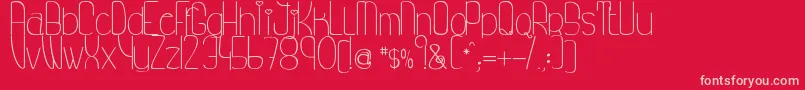 MyPrincessLikeAFrog Font – Pink Fonts on Red Background