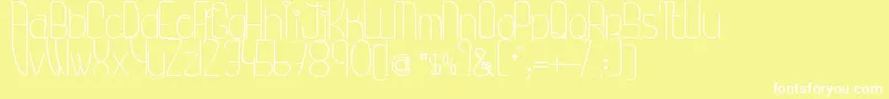 MyPrincessLikeAFrog Font – White Fonts on Yellow Background