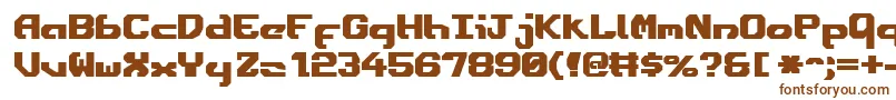 EnsignFlandryBold Font – Brown Fonts on White Background