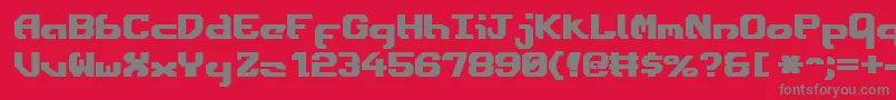 EnsignFlandryBold Font – Gray Fonts on Red Background