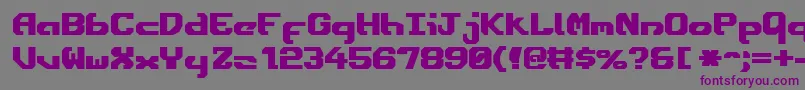 EnsignFlandryBold Font – Purple Fonts on Gray Background