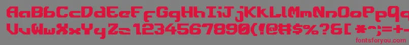 EnsignFlandryBold Font – Red Fonts on Gray Background