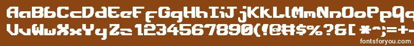 EnsignFlandryBold Font – White Fonts on Brown Background