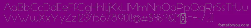 Aspergit Font – Gray Fonts on Purple Background