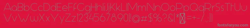 Aspergit Font – Gray Fonts on Red Background
