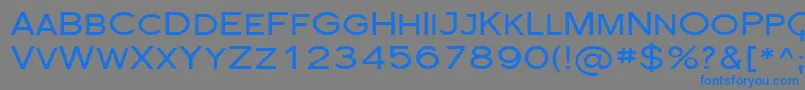 FlorencesansScExp-Schriftart – Blaue Schriften auf grauem Hintergrund