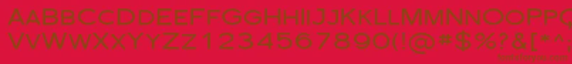 FlorencesansScExp Font – Brown Fonts on Red Background