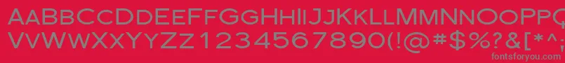 FlorencesansScExp Font – Gray Fonts on Red Background