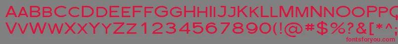 FlorencesansScExp Font – Red Fonts on Gray Background
