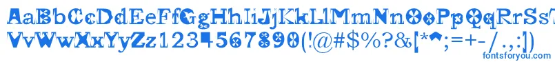 Fonte Gscript – fontes azuis