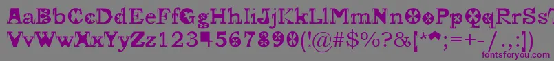 Gscript Font – Purple Fonts on Gray Background