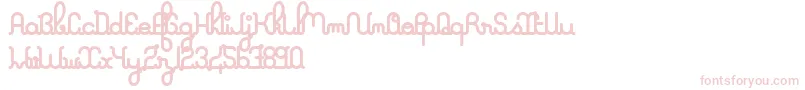 ALaNageboldPers2011 Font – Pink Fonts on White Background