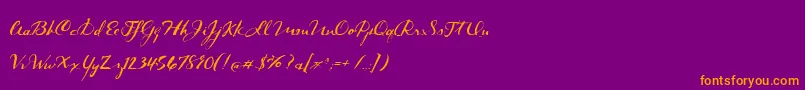 En savoir plus sur la police BmdDarkRoast Police BmdDarkRoast – polices orange sur fond violet