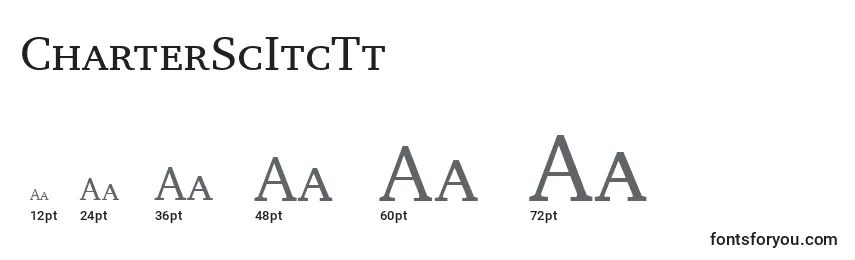 Размеры шрифта CharterScItcTt