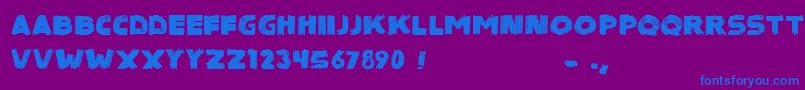 Шрифт SinisterBlack – синие шрифты на фиолетовом фоне