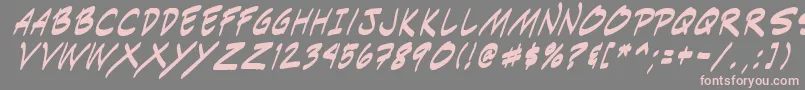 Saiba mais sobre a fonte Indiksi0 Fonte Indiksi0 – fontes rosa em um fundo cinza