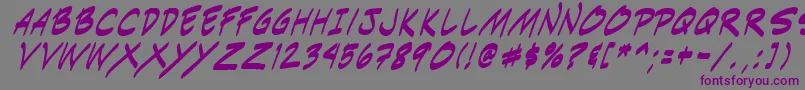 Indiksi0 Font – Purple Fonts on Gray Background