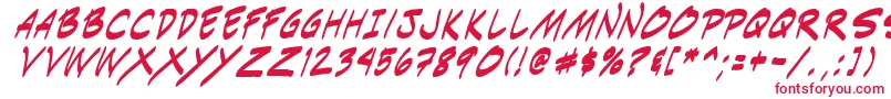 Шрифт Indiksi0 – красные шрифты