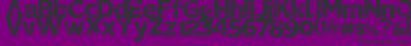 321perfect-fontti – mustat fontit violetilla taustalla