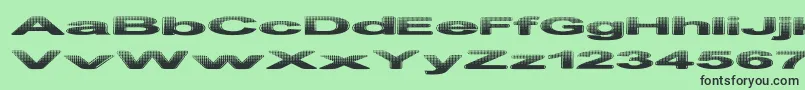 PhilteredPhont Font – Black Fonts on Green Background