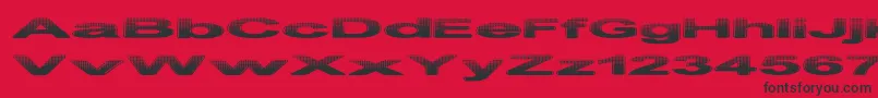 Police PhilteredPhont – polices noires sur fond rouge