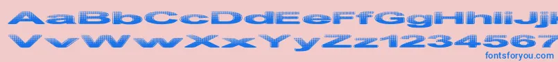 PhilteredPhont Font – Blue Fonts on Pink Background