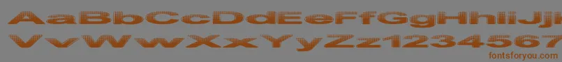 PhilteredPhont Font – Brown Fonts on Gray Background