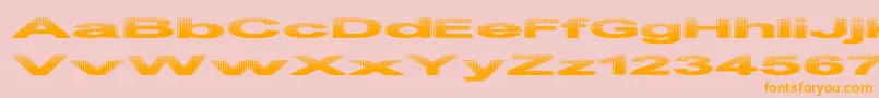 PhilteredPhont Font – Orange Fonts on Pink Background